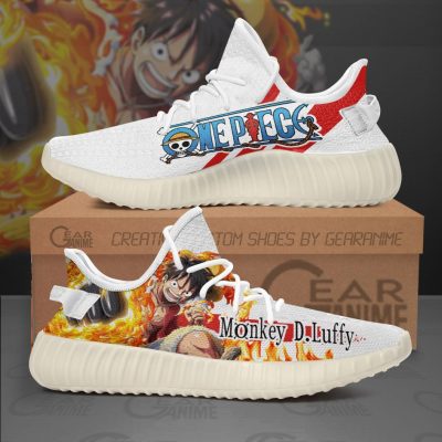 Luffy Shoes Skill One Piece Custom Anime Shoes TT10 Men / US6 Official One Piece Merch
