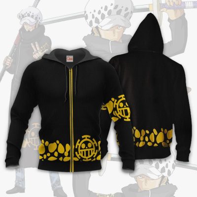 Tragafalar D Water Law Uniform One Piece Anime Hoodie Jacket VA11 Zip Hoodie / S Official One Piece Merch