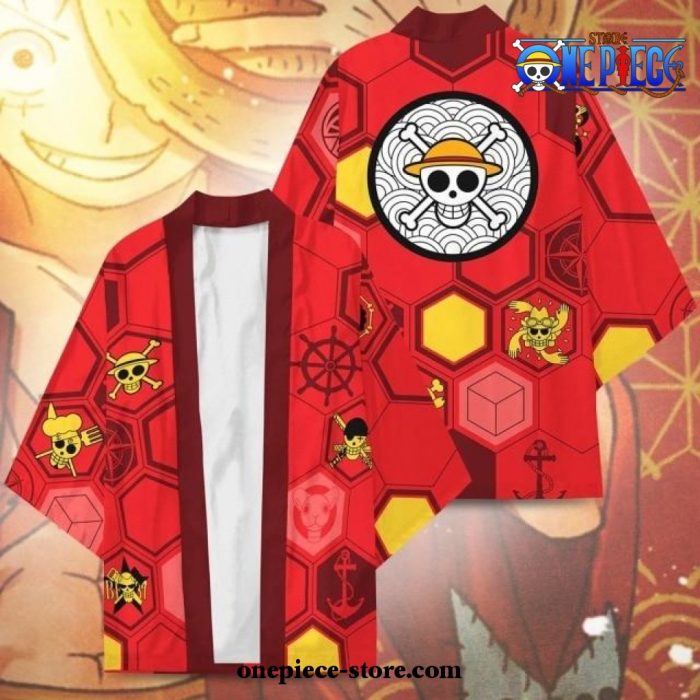 2021 New Streetwear One Piece Kimono Cloak Cardigan Red / Xxs