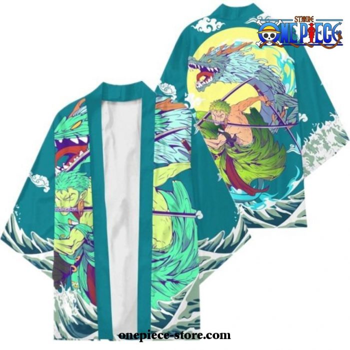 2021 New Streetwear One Piece Kimono Cloak Cardigan Roronoa Zoro / Xxs