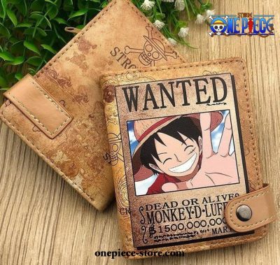 2021 One Piece Monkey D. Luffy Pu Leather Short Wallet