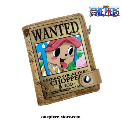2021 One Piece Monkey D. Luffy Pu Leather Short Wallet Tony Chopper