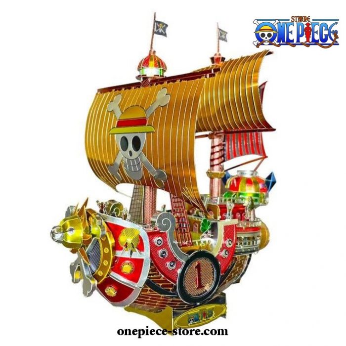 3D Metal Puzzle One Piece Thousand Sunne Model Boat Jigsaw Gift Toy Gold