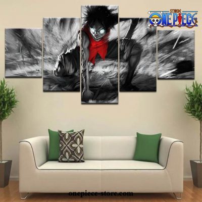 5 Pieces Scary Luffy One Piece Canvas Wall Art