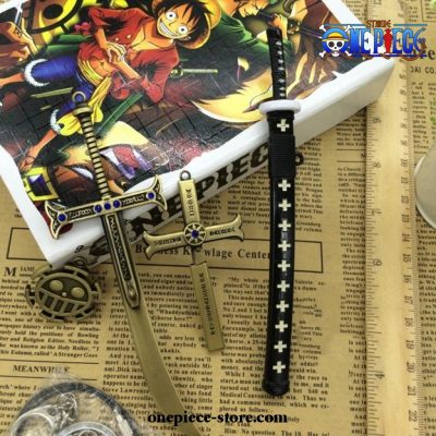 6Pcs/set One Piece Sword Keychain Box
