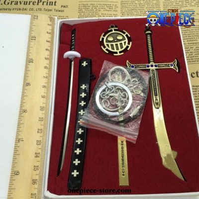 6Pcs/set One Piece Sword Keychain Box