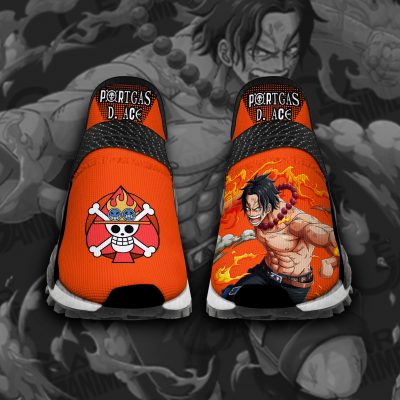 Portgas D Ace Shoes Fire Fist One Piece Custom Anime Shoes TT11 Men / US6 Official One Piece Merch