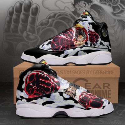 Monkey D Luffy Gear 4 Sneakers One Piece Anime Shoes Men / US6 Official One Piece Merch