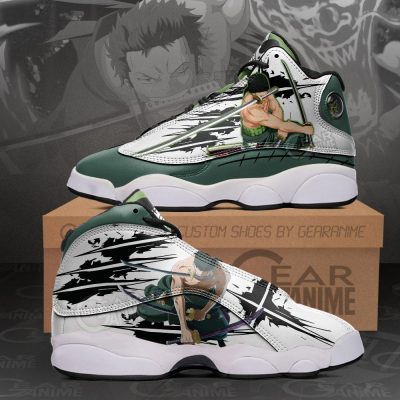 Roronoa Zoro Sneakers One Piece Anime Shoes Men / US6 Official One Piece Merch