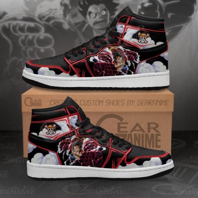 Luffy Gear 4 Sneakers Custom Snakeman One Piece Anime Shoes Men / US6.5 Official One Piece Merch