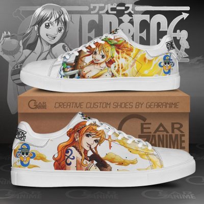 Nami Skate Shoes One Piece Custom Anime Shoes Men / US6 Official One Piece Merch