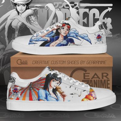 Nico Robin Skate Shoes One Piece Custom Anime Shoes Men / US6 Official One Piece Merch