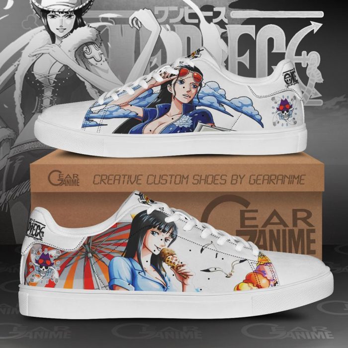 Nico Robin Skate Shoes One Piece Custom Anime Shoes Men / US6 Official One Piece Merch