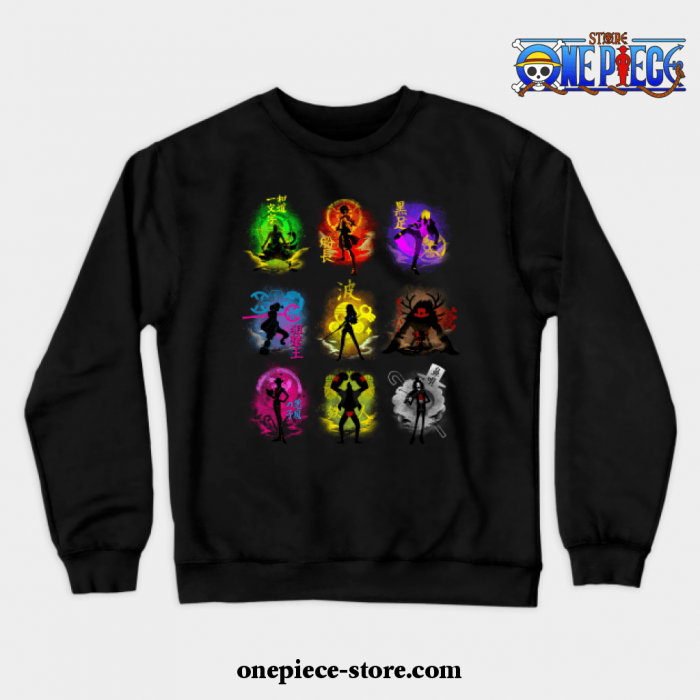 Anime Pirates Crewneck Sweatshirt Black / S