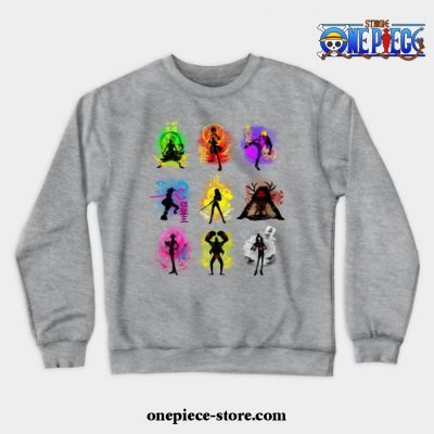 Anime Pirates Crewneck Sweatshirt Gray / S