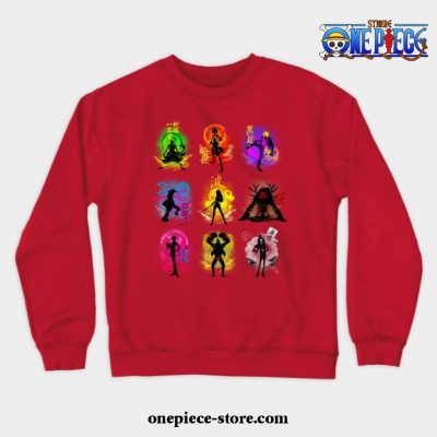Anime Pirates Crewneck Sweatshirt Red / S