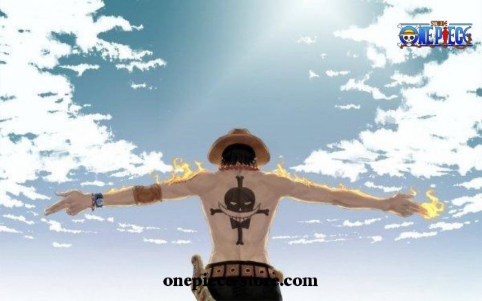Beautiful Sky One Piece Portgas D. Ace Wall Art 70X100Cm