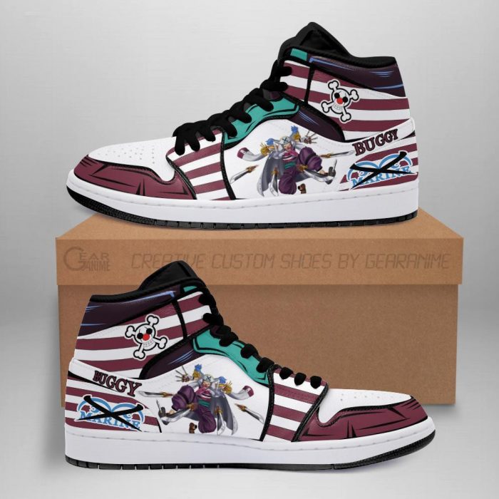 Captain Buggy Sneakers Priates One Piece Anime Shoes Fan MN06 Men / US6.5 Official One Piece Merch
