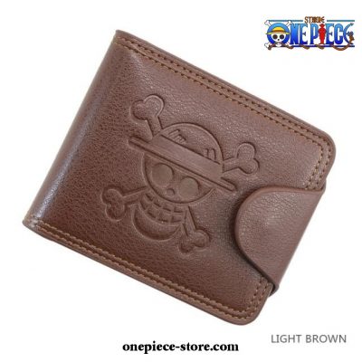 Classic One Piece Mens Short Wallet Light Brown