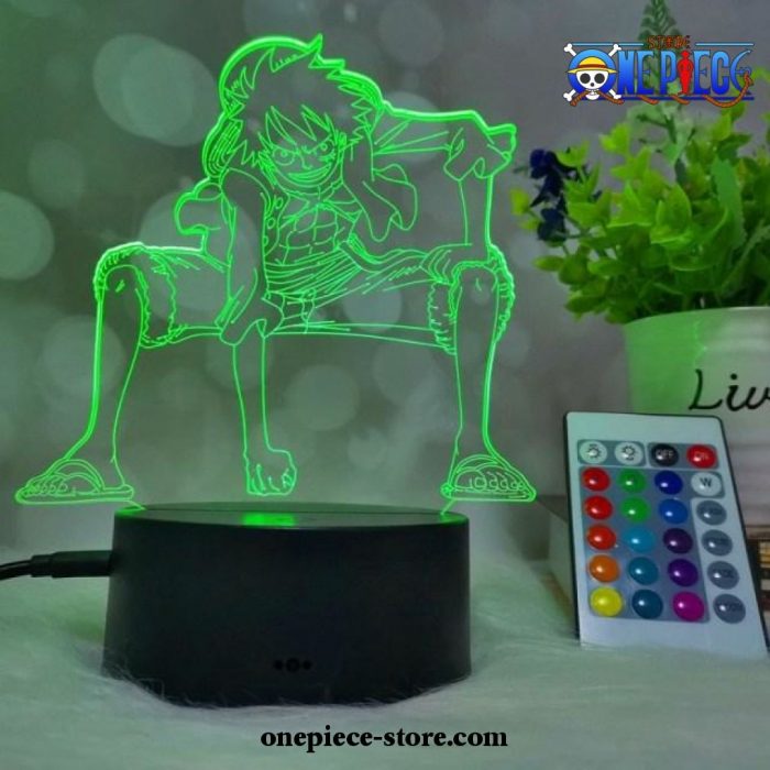 Cool Luffy 3D Acrylic Led Night Light Table Lamp 16 Color With Remote