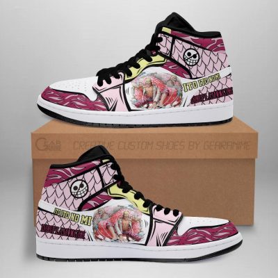 Doflamingo Sneakers One Piece Anime Shoes Fan Gift MN06 Men / US6.5 Official One Piece Merch