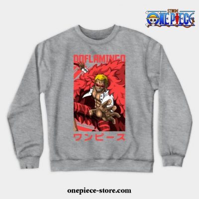 Donquixote Doflamingo - One Piece Otaku Design Crewneck Sweatshirt Gray / S