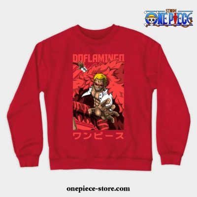 Donquixote Doflamingo - One Piece Otaku Design Crewneck Sweatshirt Red / S