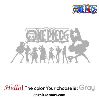 Fashion One Piece Sticker On The Car For Vinyl Decal Gray / M 43Cm X 19Cm