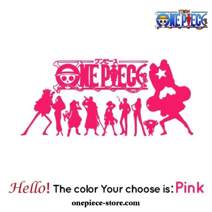 Fashion One Piece Sticker On The Car For Vinyl Decal Pink / L 57Cm X 25Cm