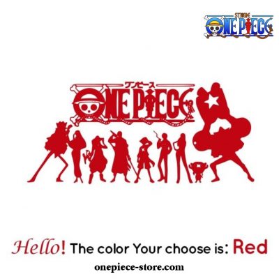 Fashion One Piece Sticker On The Car For Vinyl Decal Red / M 43Cm X 19Cm