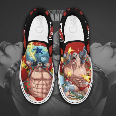 Franky Slip On Shoes One Piece Custom Anime Shoes Men / US6 Official One Piece Merch
