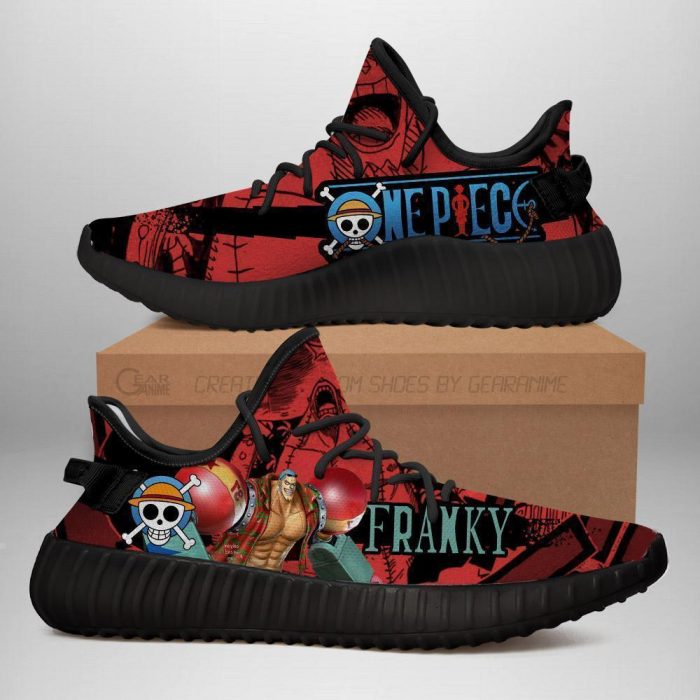 Franky Yeezy Shoes One Piece Anime Shoes Fan Gift TT04 Men / US6 Official One Piece Merch