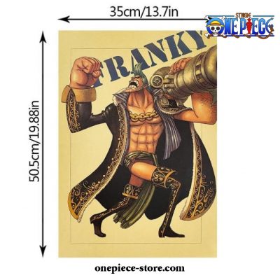 Funny One Piece Franky Kraft Paper Poster