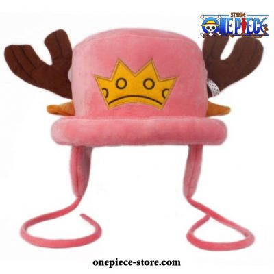 Funny One Piece Tony Chopper Hat Cosplay Plush 2Nd Pink
