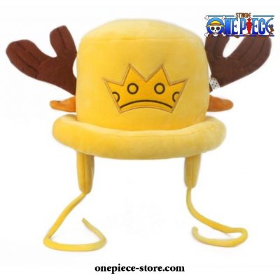 Funny One Piece Tony Chopper Hat Cosplay Plush 2Nd Yellow
