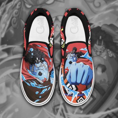 One Piece Jinbei Slip On Shoes Custom Anime Shoes Men / US6 Official One Piece Merch