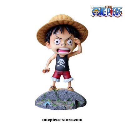 Little Cute Monkey D. Luffy Pvc Figure Model Statue With Box 3