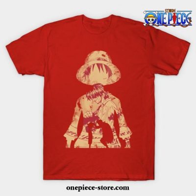 Luffy And Shanks T-Shirt Red / S