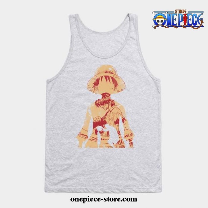 Luffy And Shanks Tank Top Gray / S