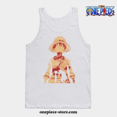 Luffy And Shanks Tank Top White / S