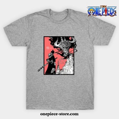 Luffy Vs. Kaido T-Shirt Gray / S