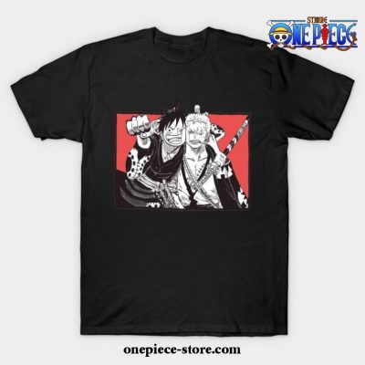 Luffy X Zoro T-Shirt Black / S