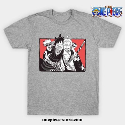 Luffy X Zoro T-Shirt Gray / S