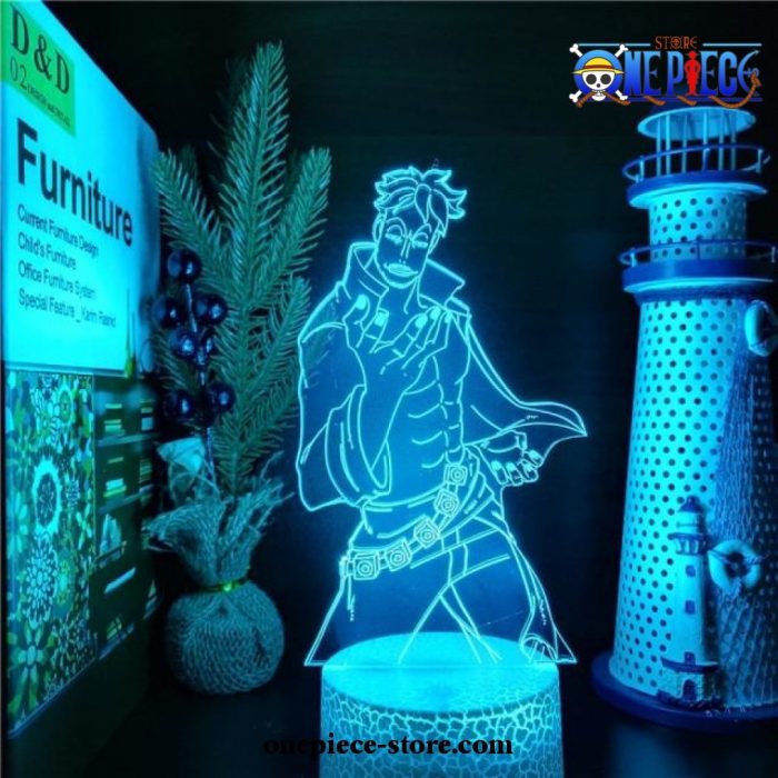 Marco One Piece Figure 3D Led Lamp Crack Base / With Remote
