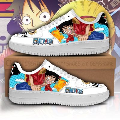 Monkey D Luffy Sneakers Custom One Piece Anime Shoes Fan PT04 Men / US6.5 Official One Piece Merch