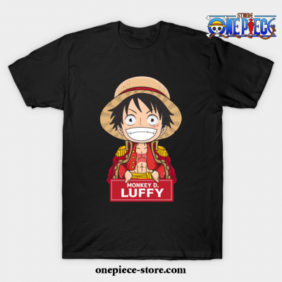 Monkey D Luffy Chibi T-Shirt Black / S