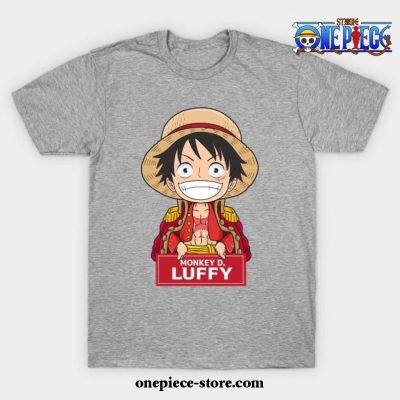 Monkey D Luffy Chibi T-Shirt Gray / S