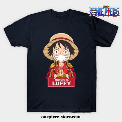 Monkey D Luffy Chibi T-Shirt Navy Blue / S