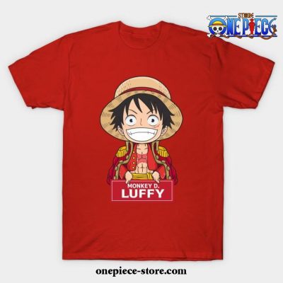 Monkey D Luffy Chibi T-Shirt Red / S