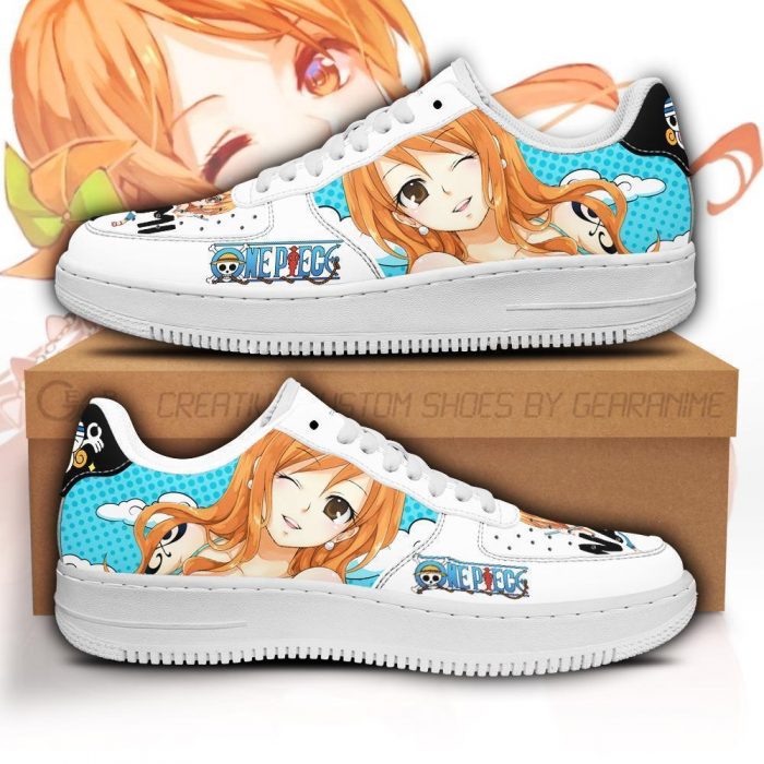 Nami Sneakers Custom One Piece Anime Shoes Fan PT04 Men / US6.5 Official One Piece Merch